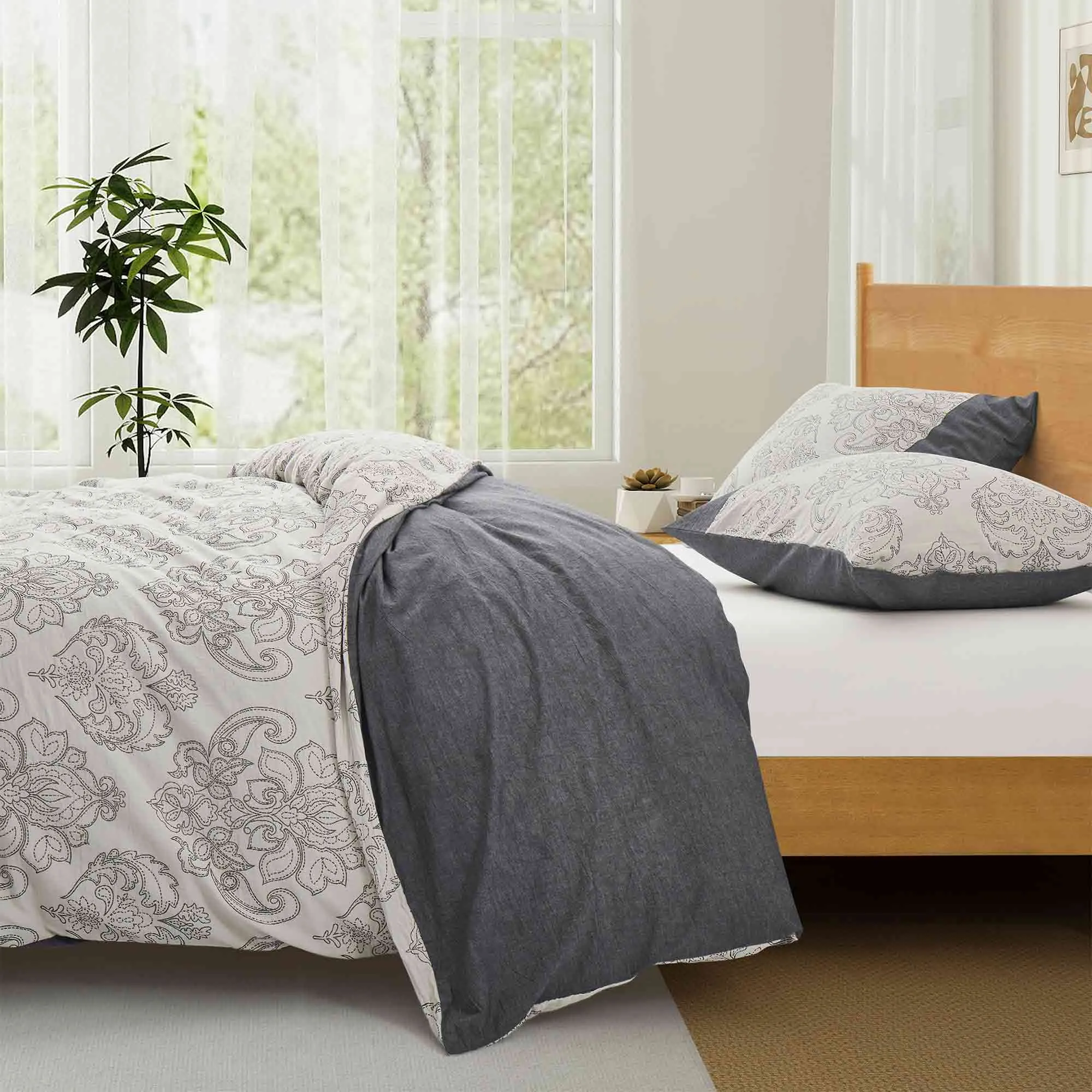 Jacquard Gauze Cotton Duvet Cover Set