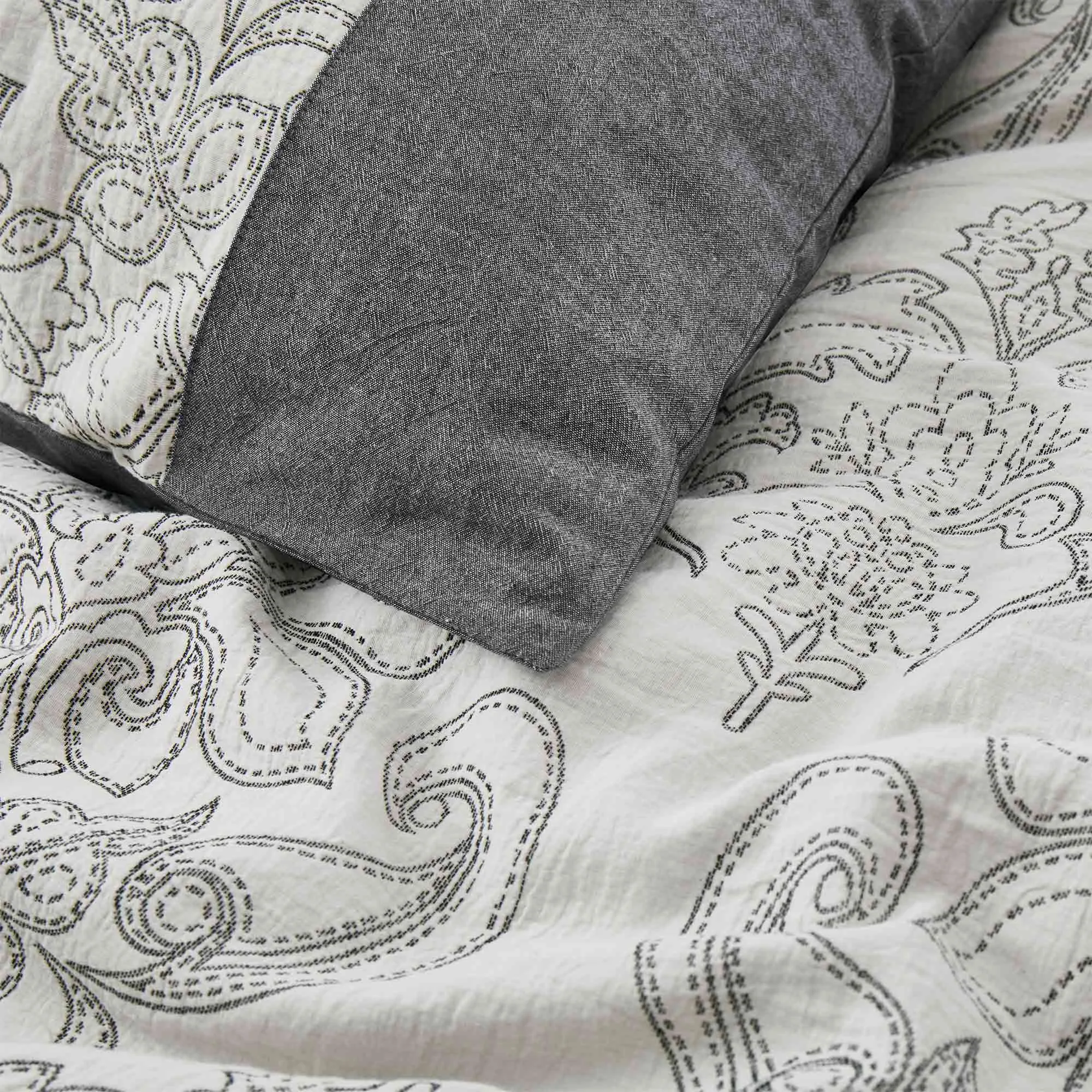 Jacquard Gauze Cotton Duvet Cover Set