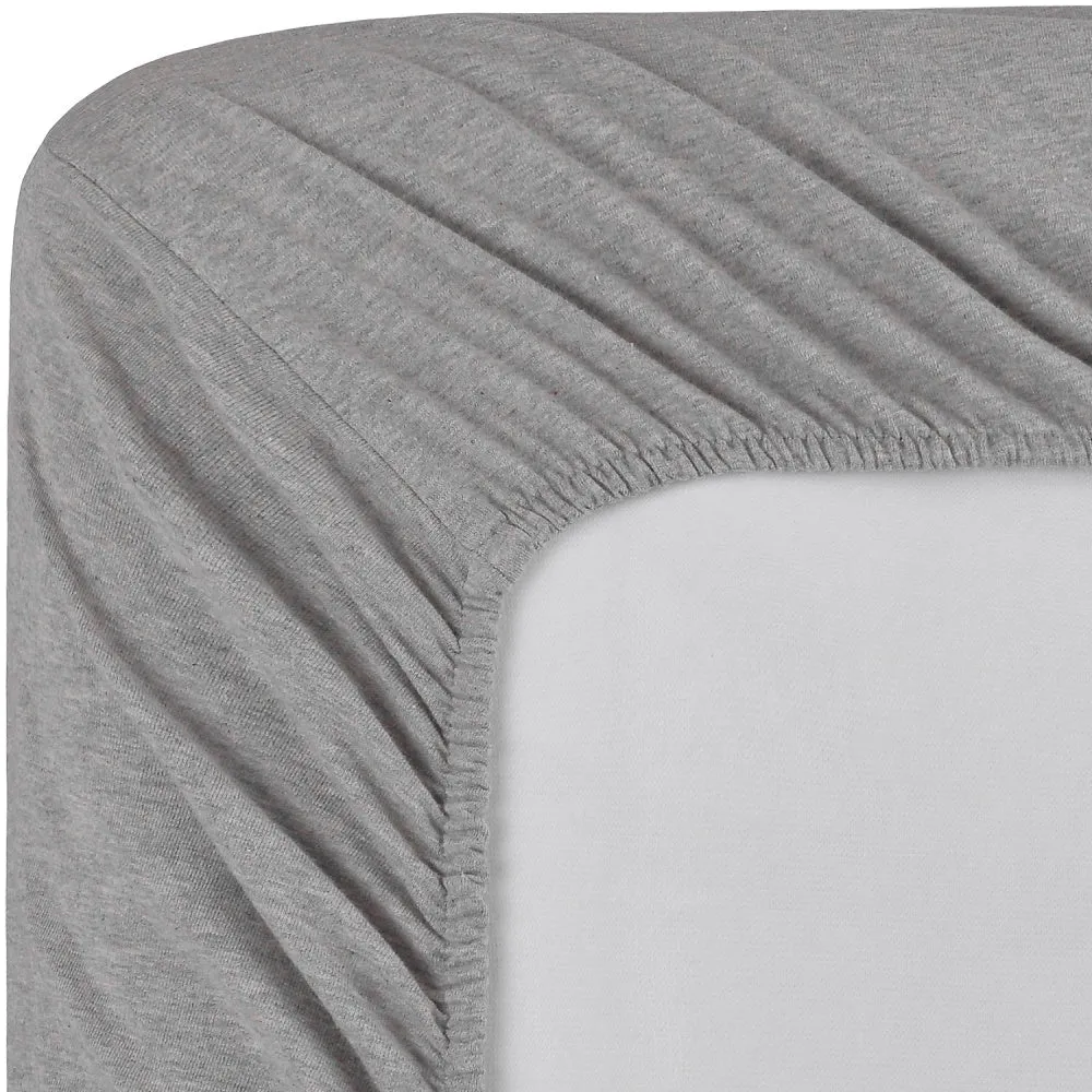 Jersey Knit 100% Cotton 4-Piece Bed Sheet Set