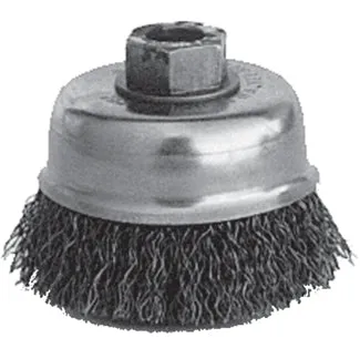 K-T Industries 5" Crimped Cup Brush 5/8-11