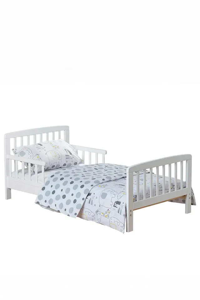 Kinder Valley White Safari Friends 3 Piece Toddler Bedding Set (2-6 years)