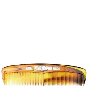 King Brown Pocket Hair Comb Faux Tortoiseshell 126mm