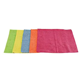 Kleeno Cello Microfiber Multipurpose Cloth, Multicolour, Set of 5