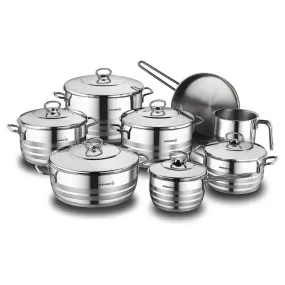 Korkmaz Astra Grande 14 Pcs. Induction Base Cookware Set