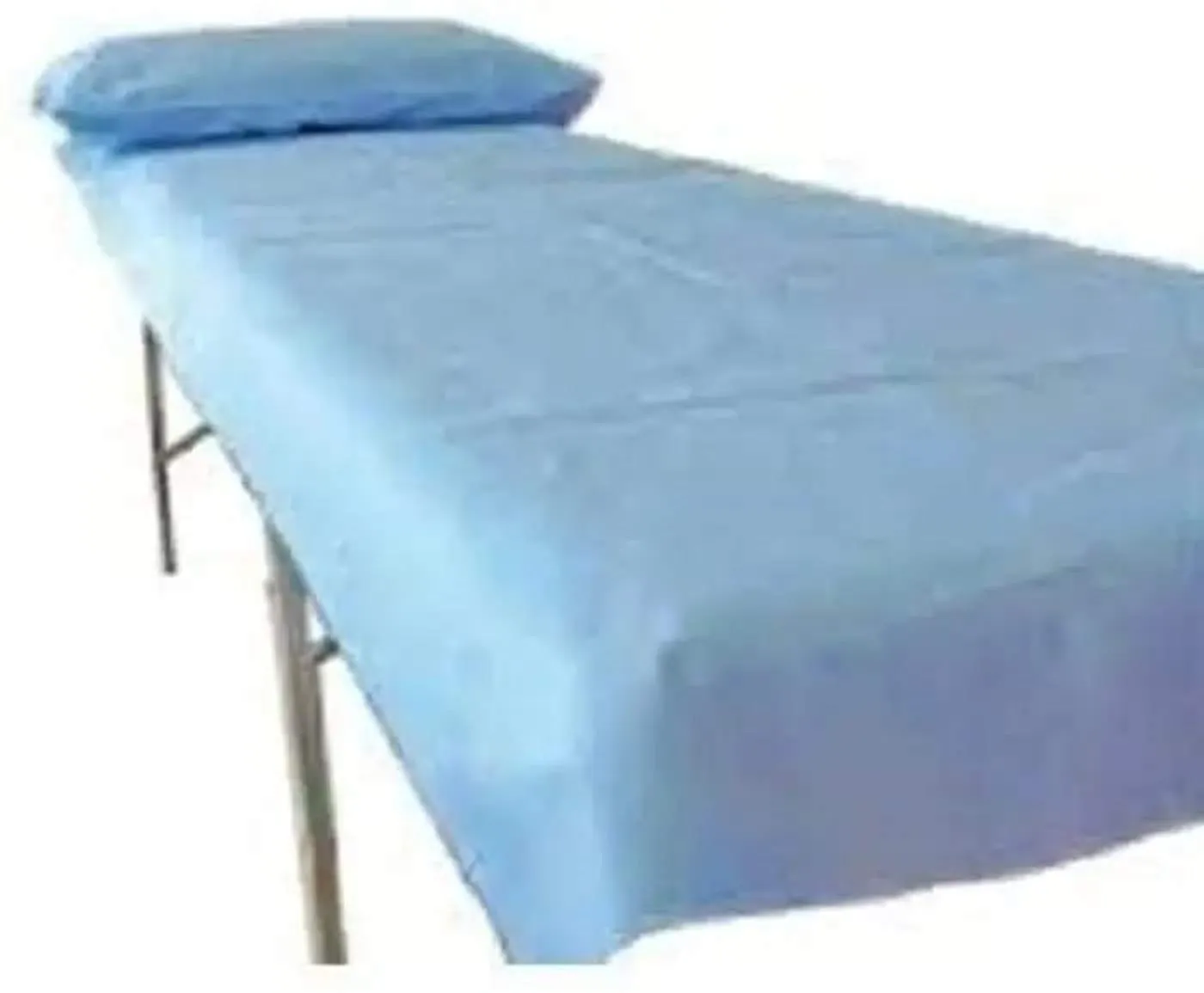 KUDIZE Disposable Non-Woven Bed Sheet for Hospital, Hotel, Spa and Beauty Parlor (Blue, 31 x 80 Inch) - Pack of 100