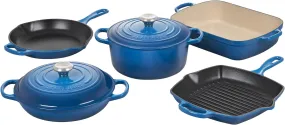 Le Creuset 7-Piece Signature Enameled Cast Iron Cookware Set - Marseille