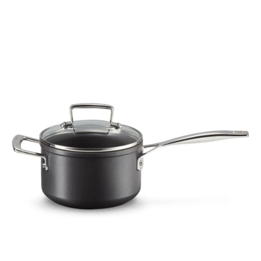 Le Creuset Toughened Non-Stick saucepan with glass lid & helper handle