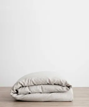 Linen Duvet Cover - Smoke Grey