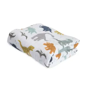 Little Unicorn - Muslin Quilt Blanket - Dino Friends