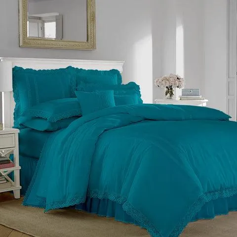 Luxury Soft Duvet Set With Lace