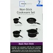 Mainstays 7-Piece Non-Stick Cookware Set