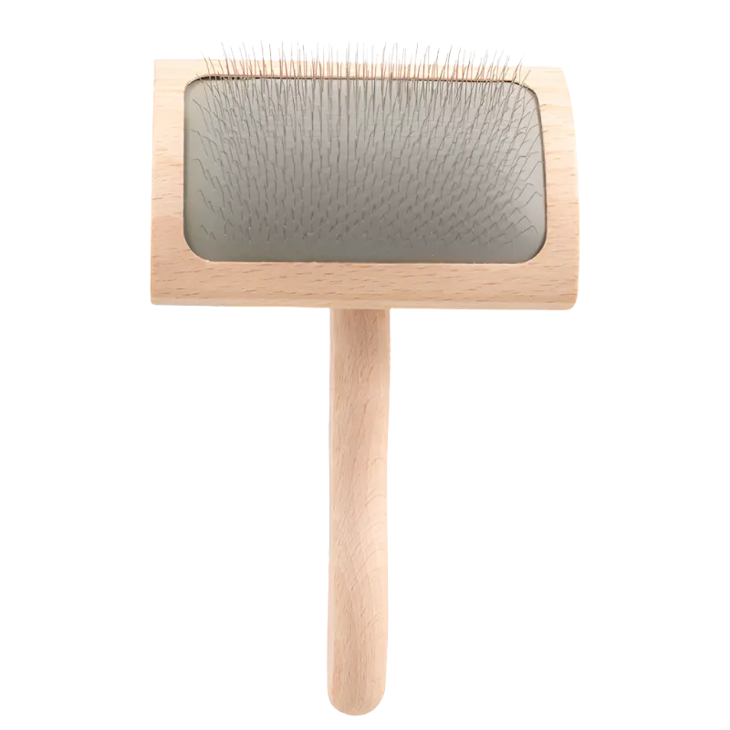 Mark Curved Back Medium Slicker Brush by Chris Christensen