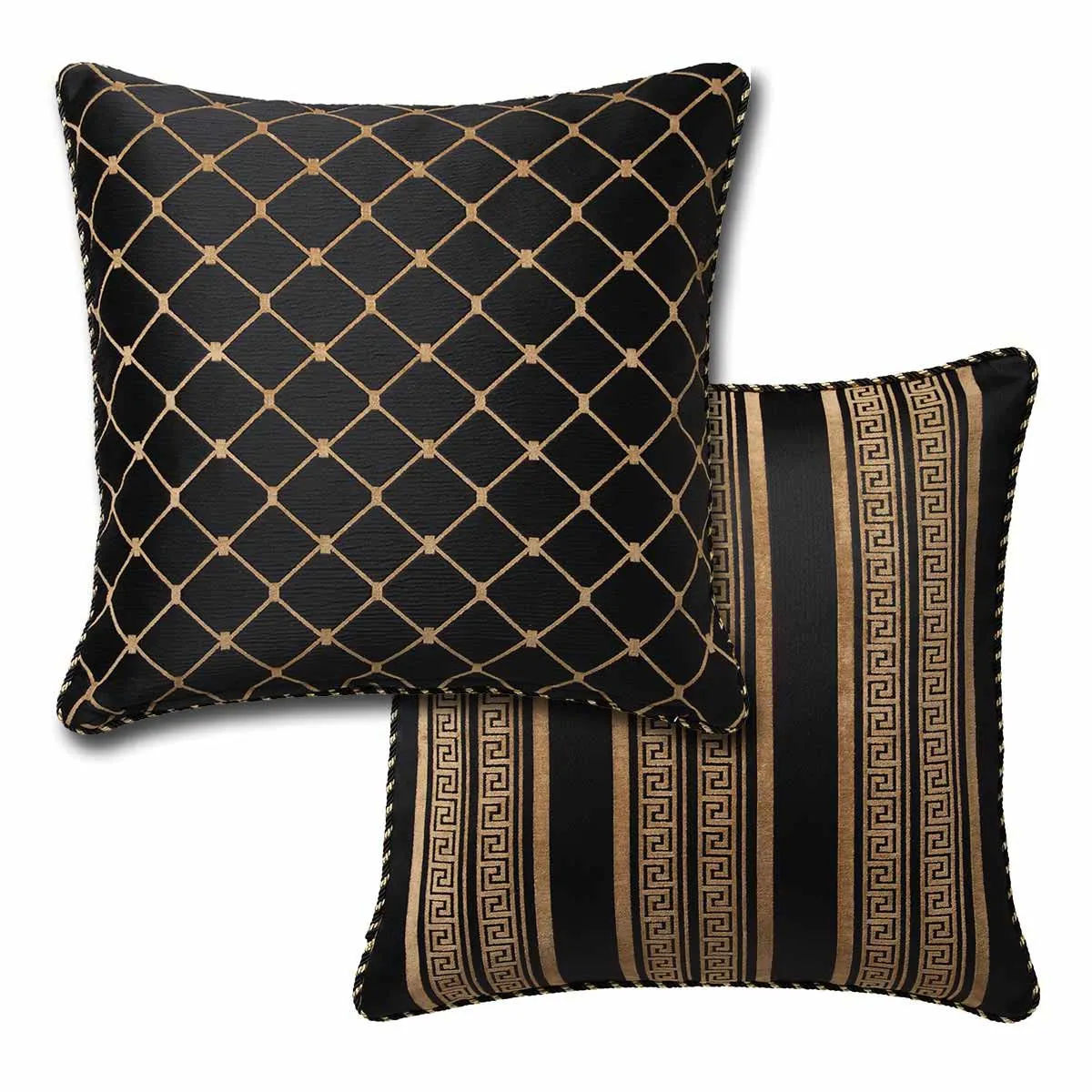 Massimo Black Quilt Cover Set by Davinci