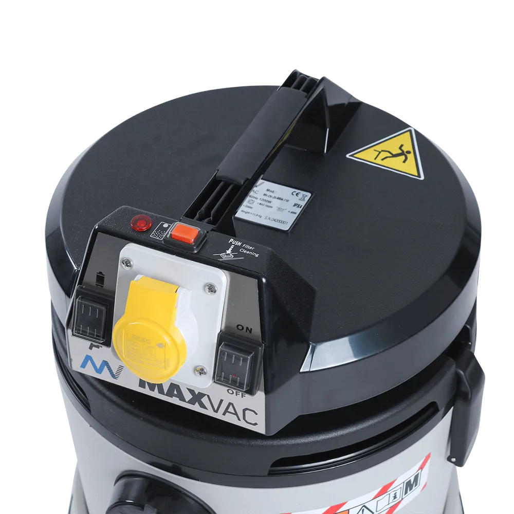 MAXVAC 20L M-Class Vacuum with PTO & SMARTclean Filters, Complete Accessories Set