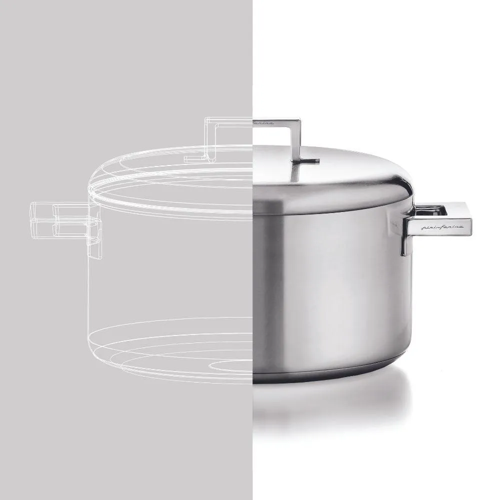 Mepra Stile by Pininfarina casserole two handles diam. 18 cm. stainless steel