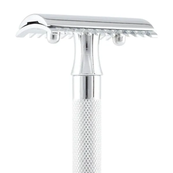 Merkur 25C Double Edge Open Comb Extra Long Handle Safety Razor