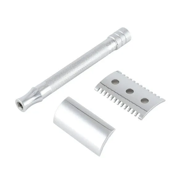 Merkur 25C Double Edge Open Comb Extra Long Handle Safety Razor