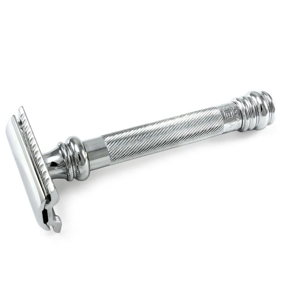 Merkur - 38C HD Classic Barber Pole Long Handle - Double Edge Safety Razor