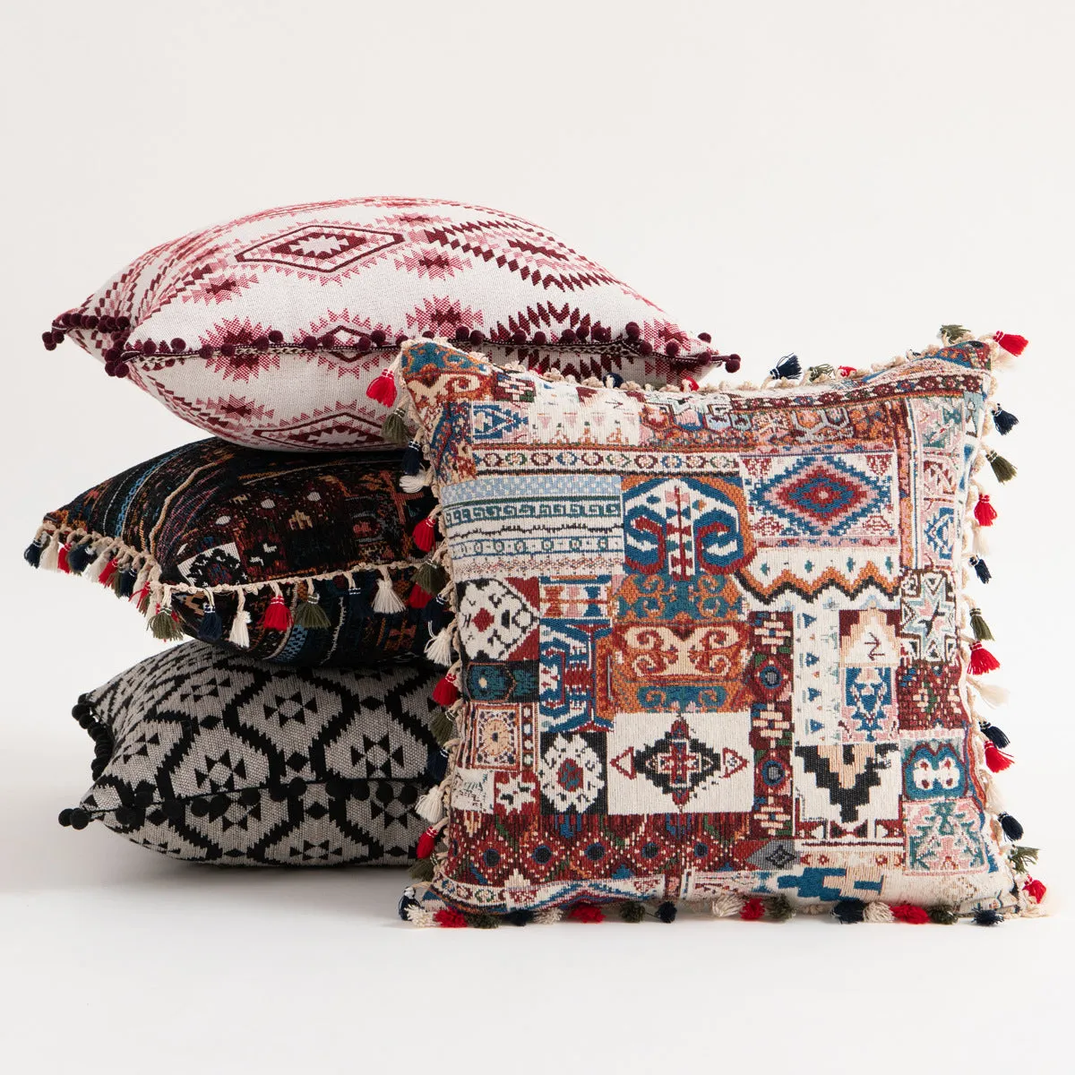 Moroccan flower hairball geometric throw pillow cushion pillowcase