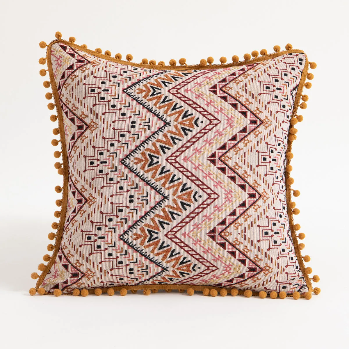 Moroccan flower hairball geometric throw pillow cushion pillowcase