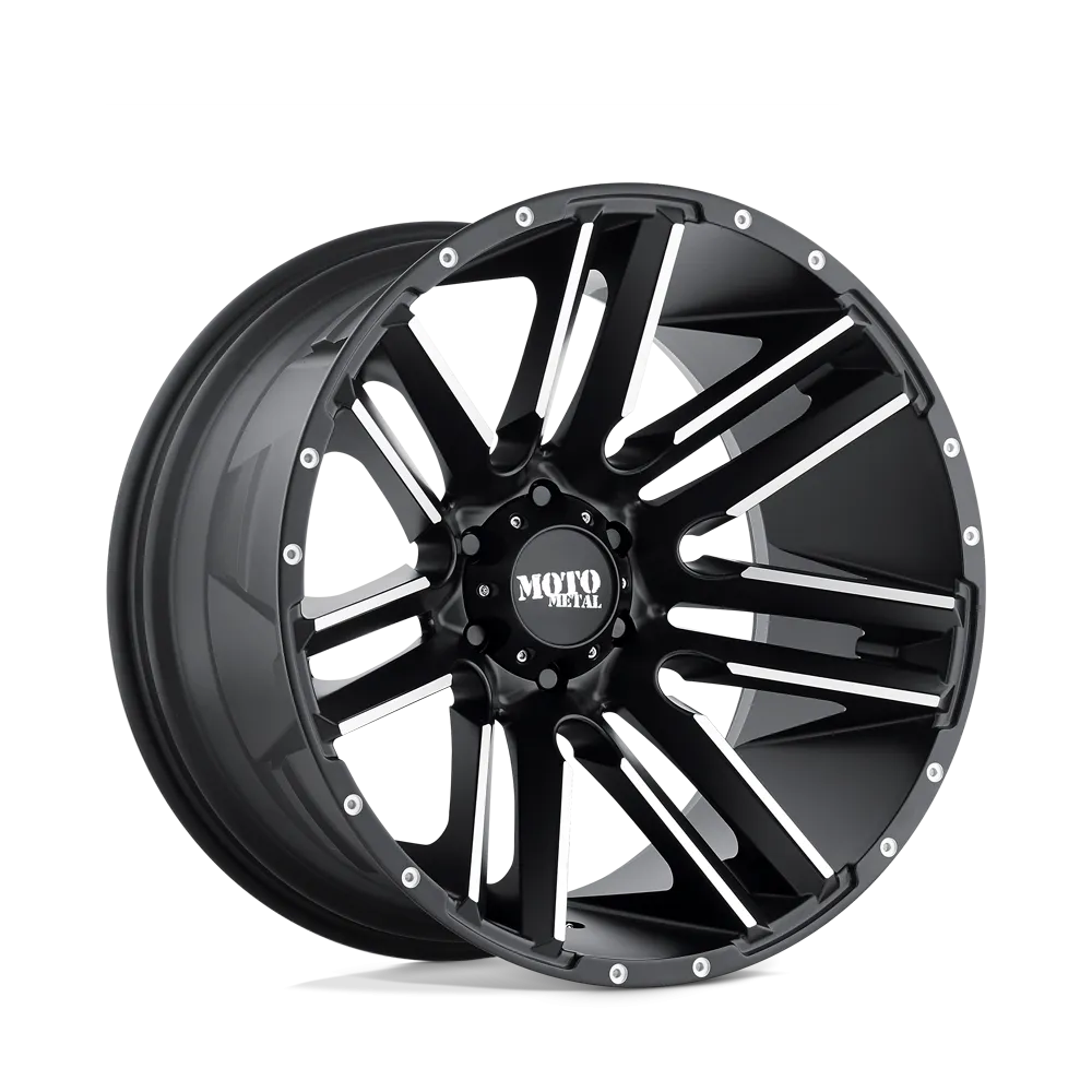 Moto Metal MO978 Razor 20X12 6X139.7 -44 mm Satin Black Machined