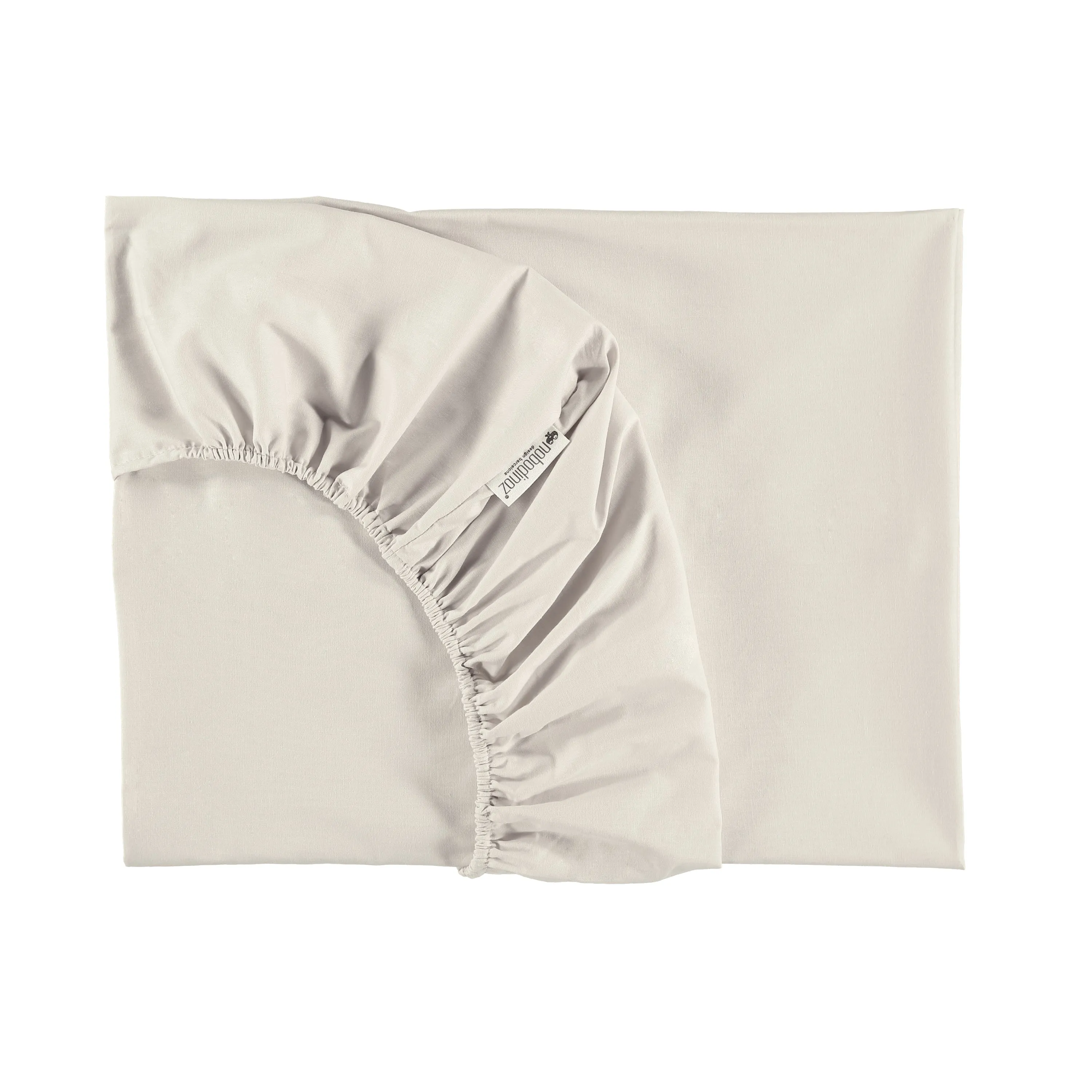 nobodinoz Fitted Sheet Single Natural