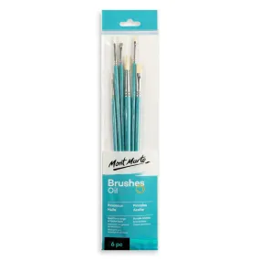 Oil Brushes Signature 6pc - Mont Marte