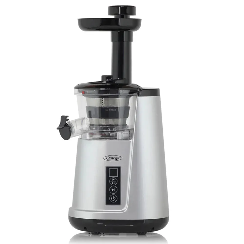 Omega JC3000SV13 65 RPM Compact Cold Press Vertical Masticating Juicer - 150 W, Silver