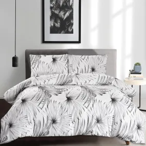 Palm Leaf - 3 Piece Duvet Cover Set