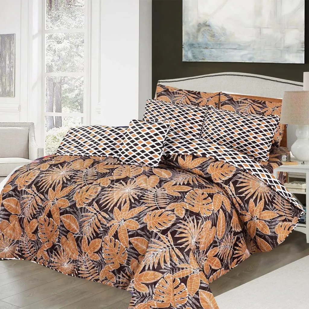 Palm Leaves - 6 pc Summer Comforter set (Light Filling).