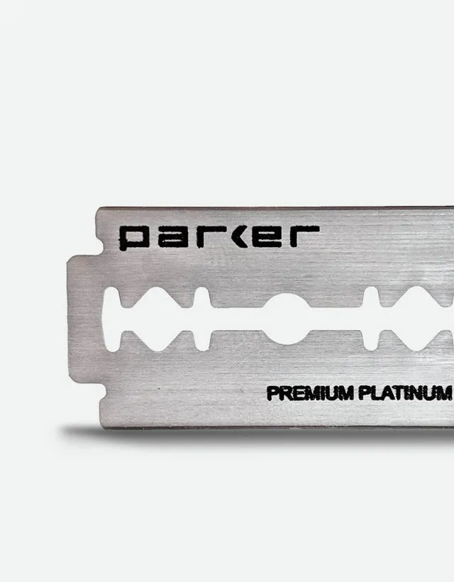 Parker - Premium Platinum Double Edge Blades, 6 packs of 5 blades