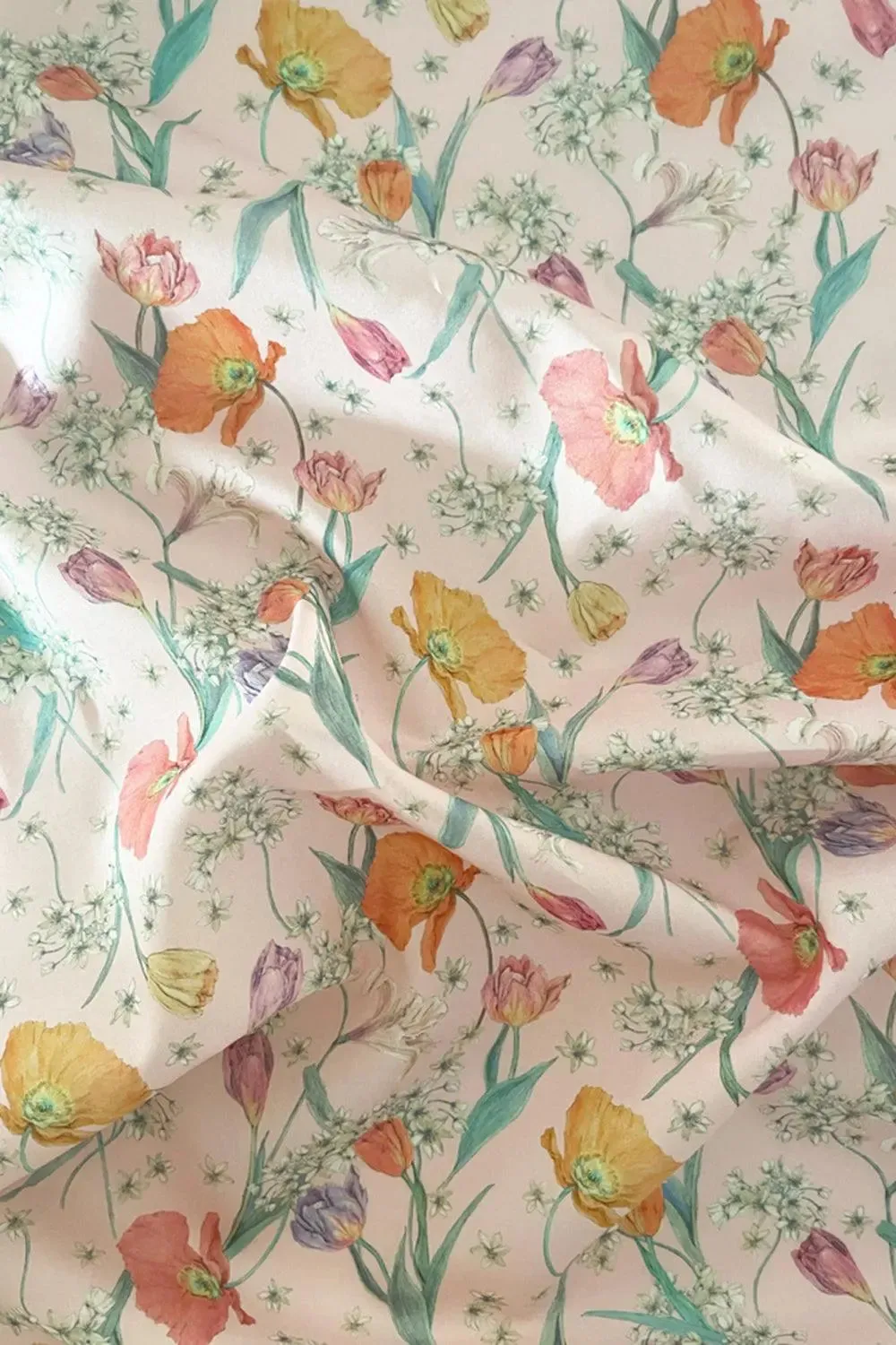 Pillowcase Made With Liberty Fabric SPRING BLOOMS