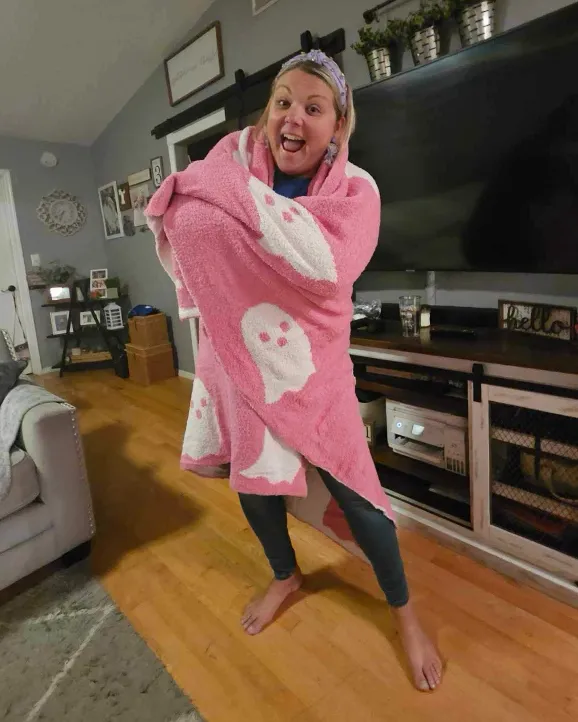 Pink Boo Blanket