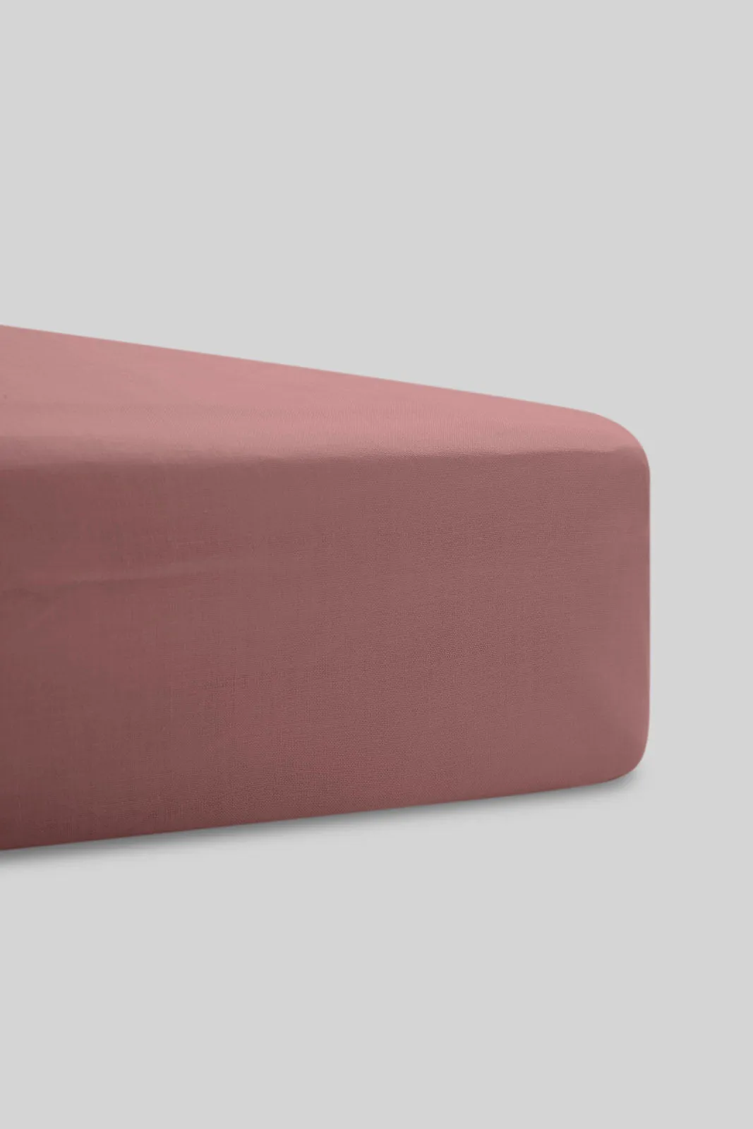 Pink Fitted Sheet (King Size)