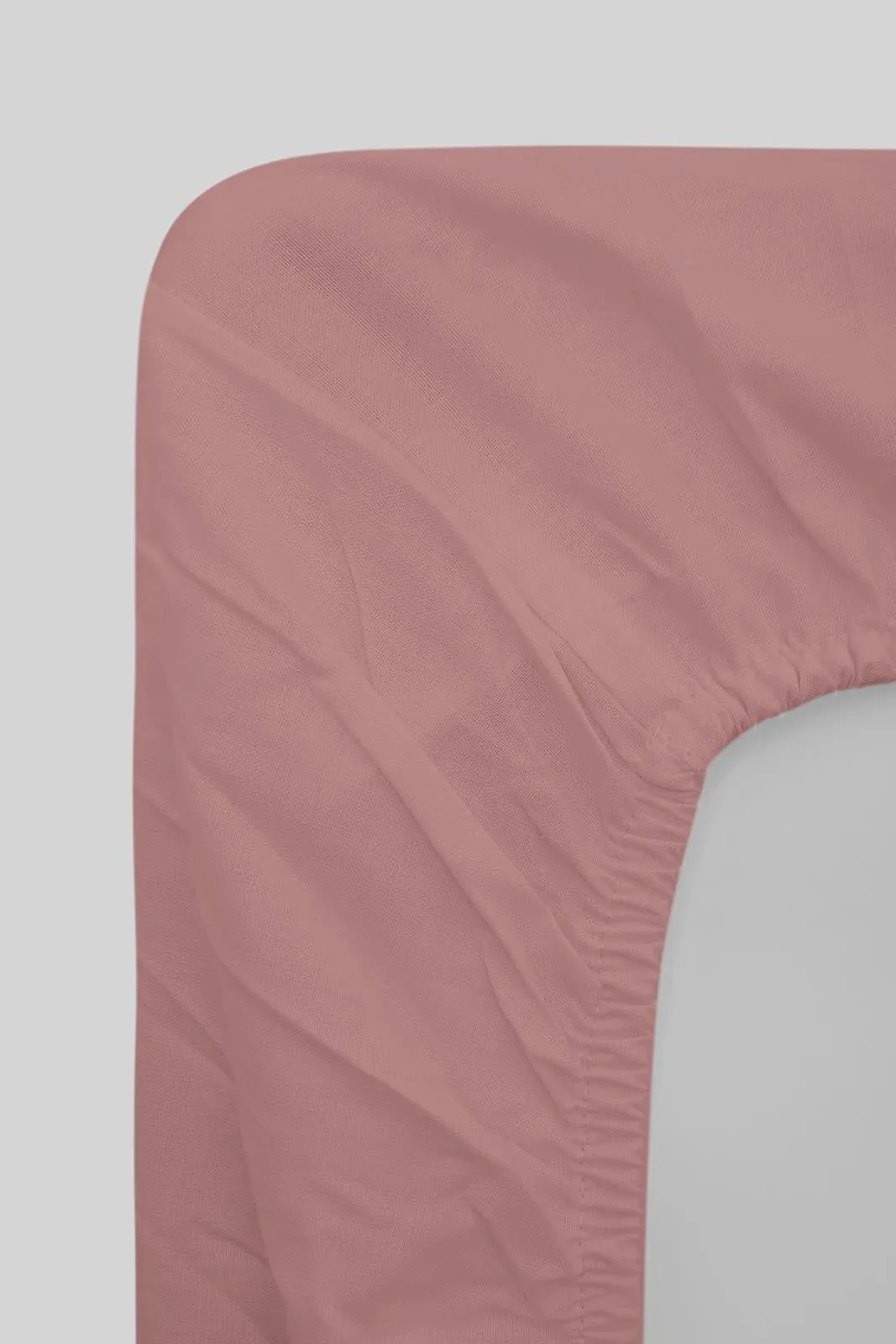 Pink Fitted Sheet (King Size)