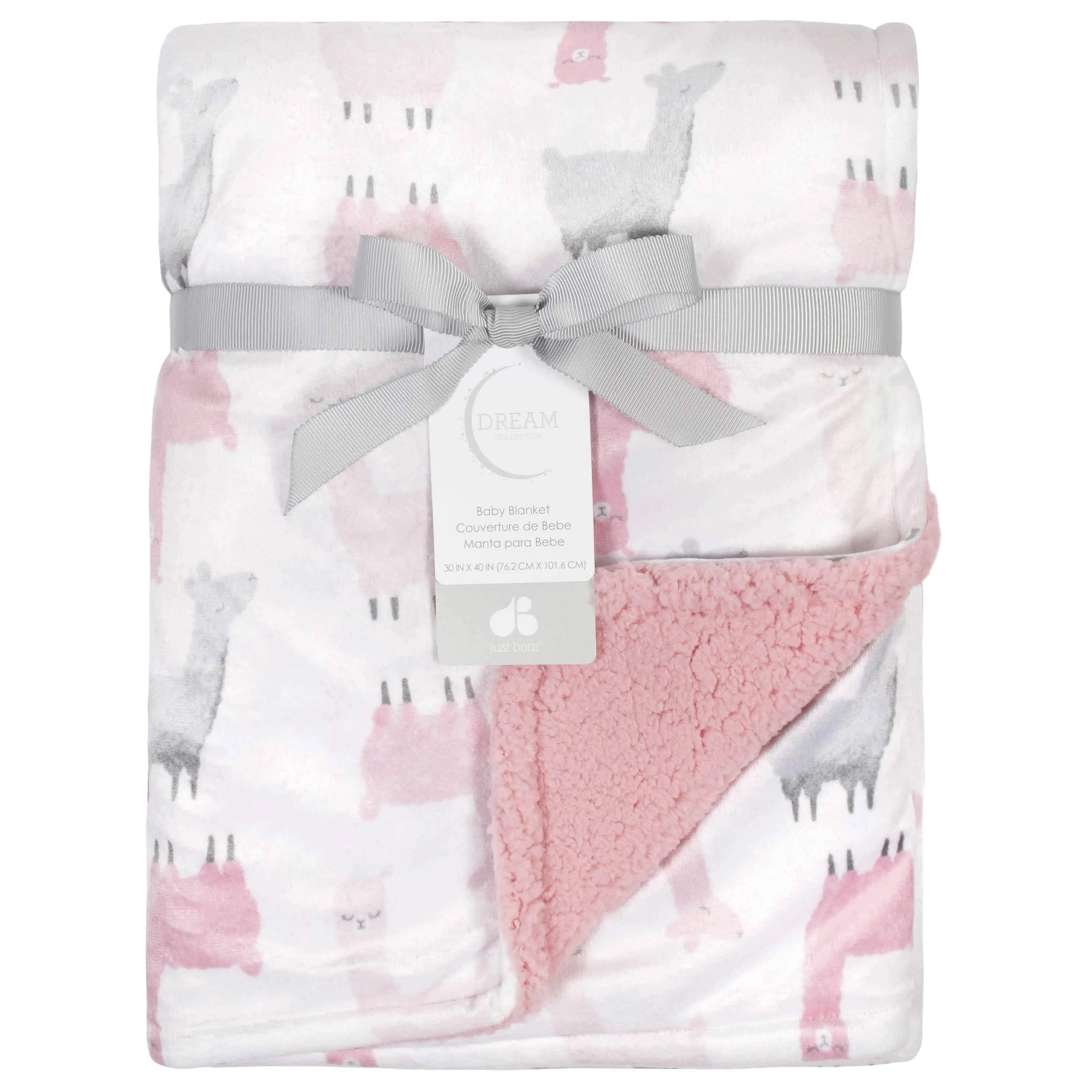 Pink Llama Printed Blanket