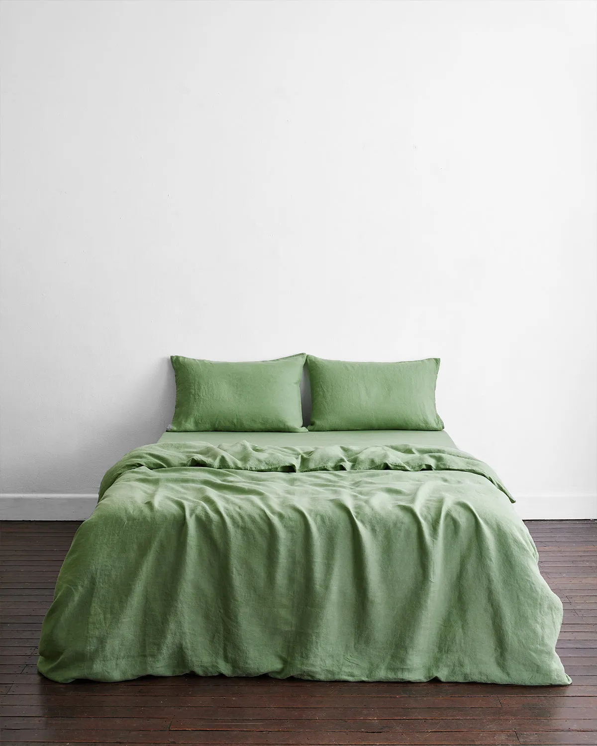 Pistachio 100% French Flax Linen Duvet Cover