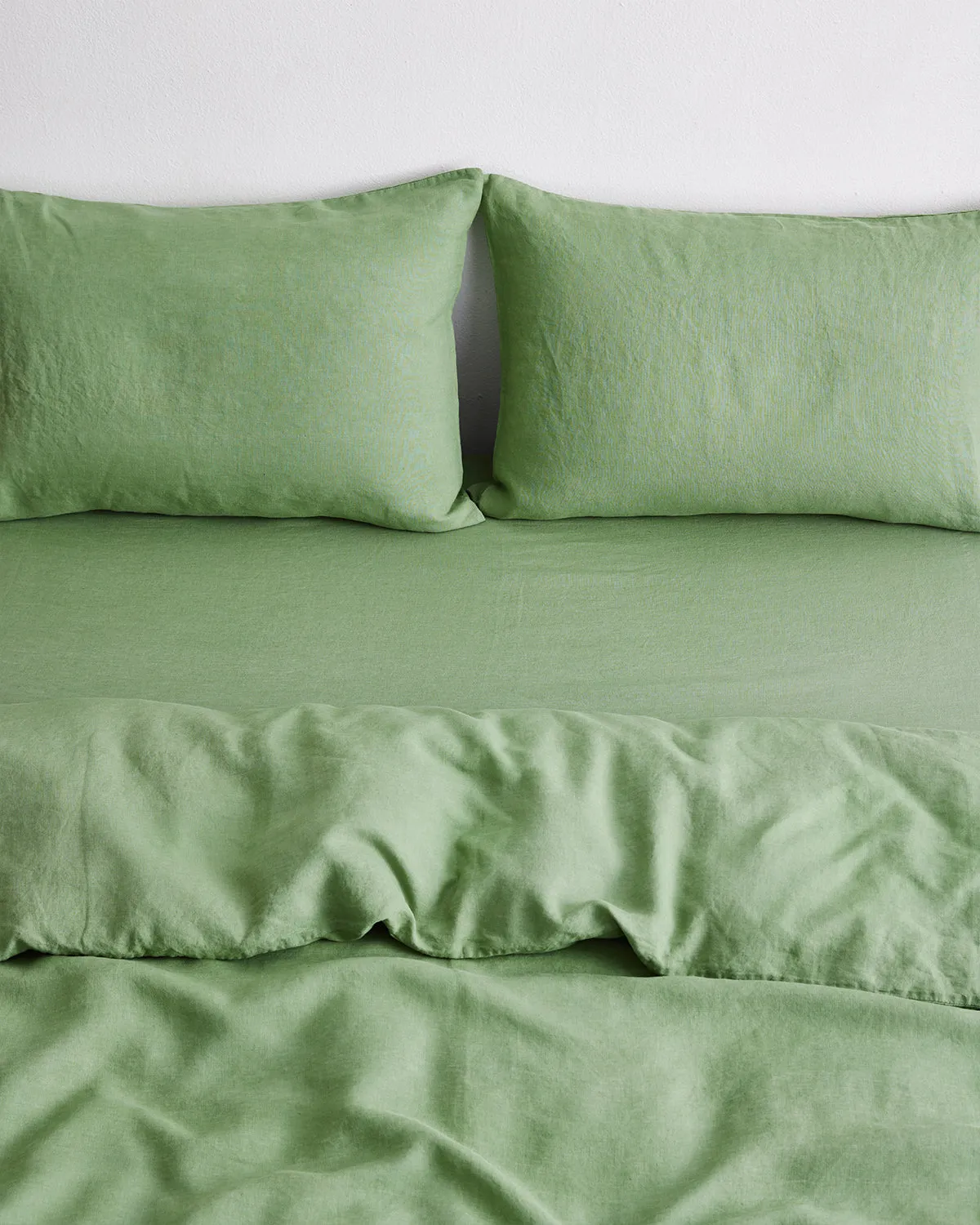 Pistachio 100% French Flax Linen Duvet Cover