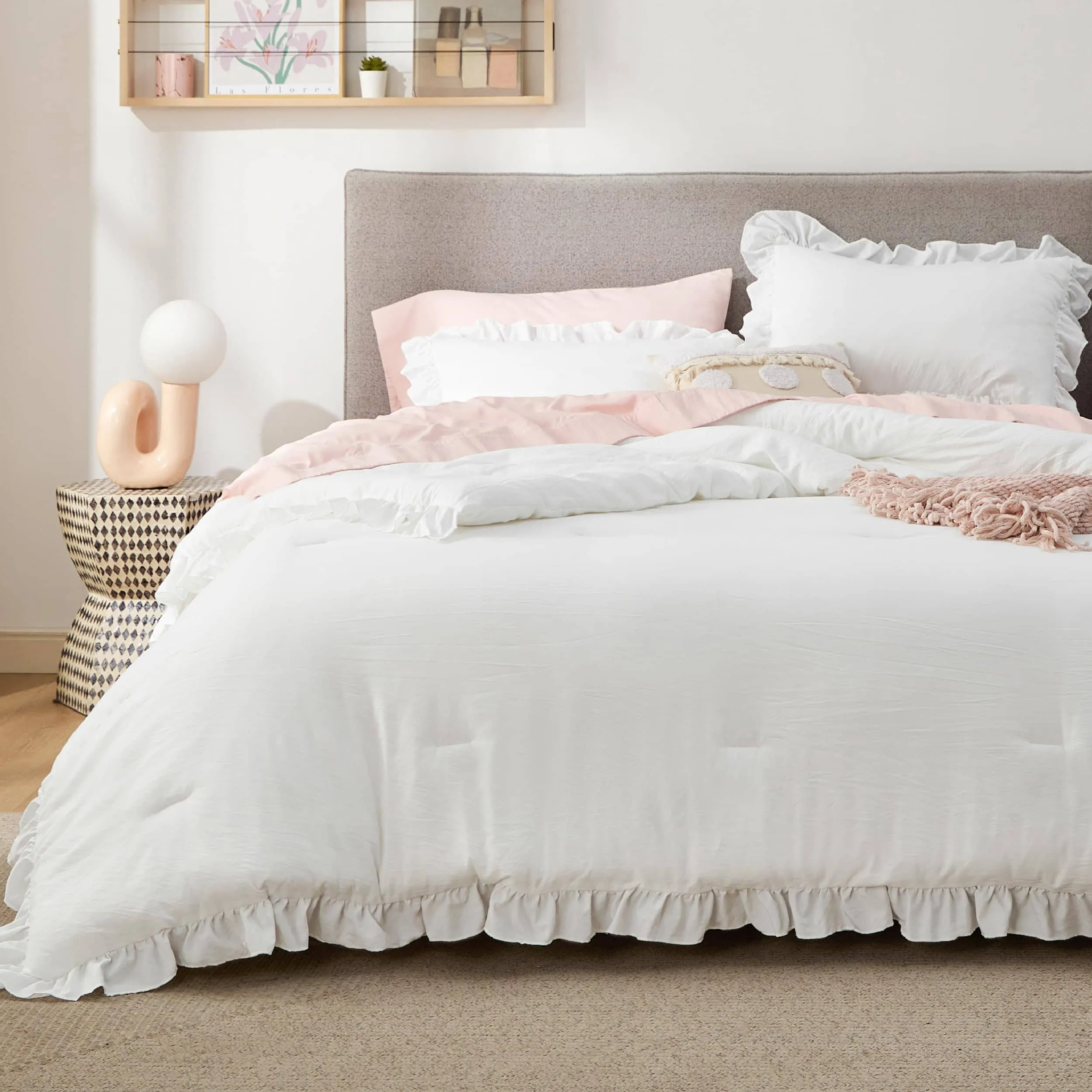 Pom Fringe Comforter Set