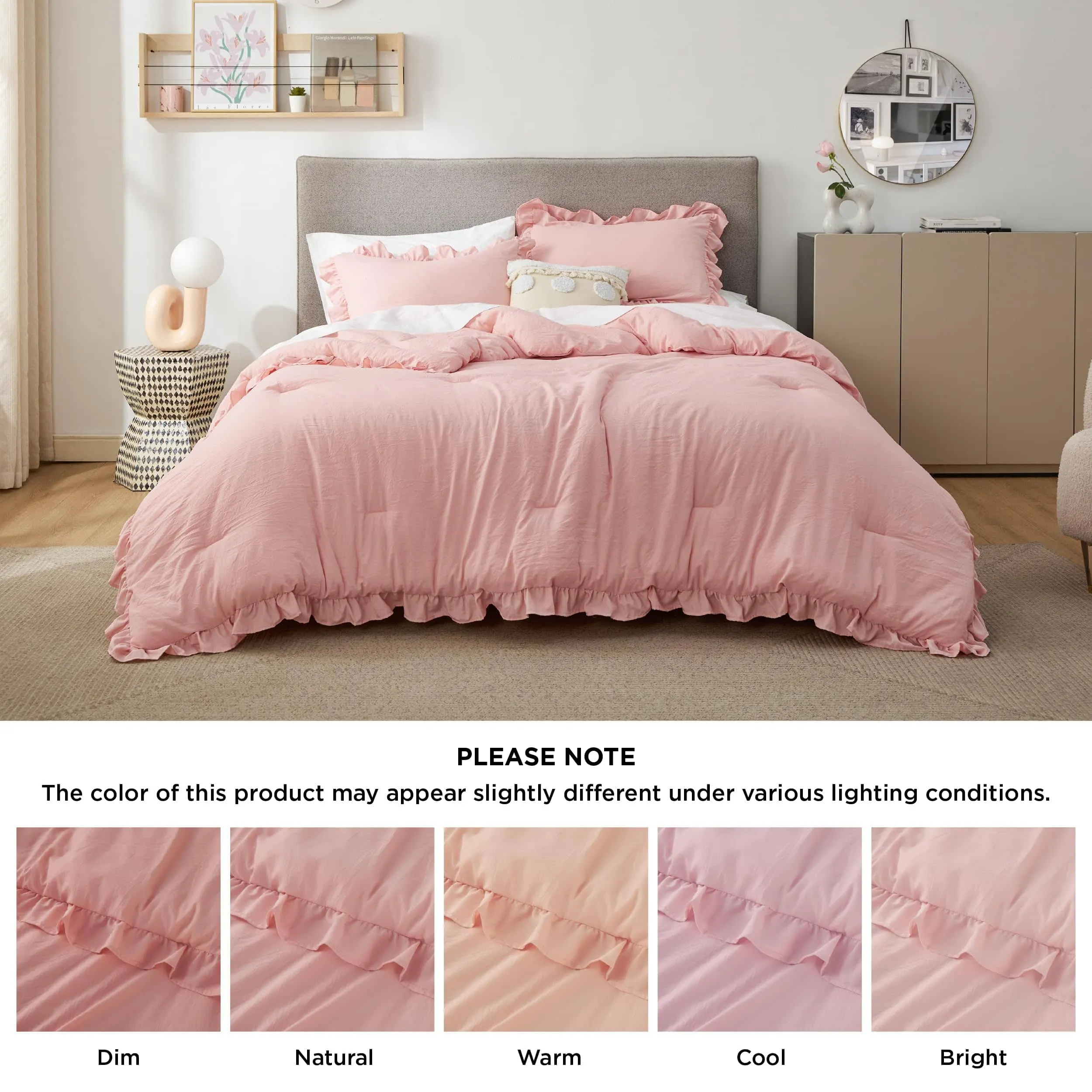 Pom Fringe Comforter Set