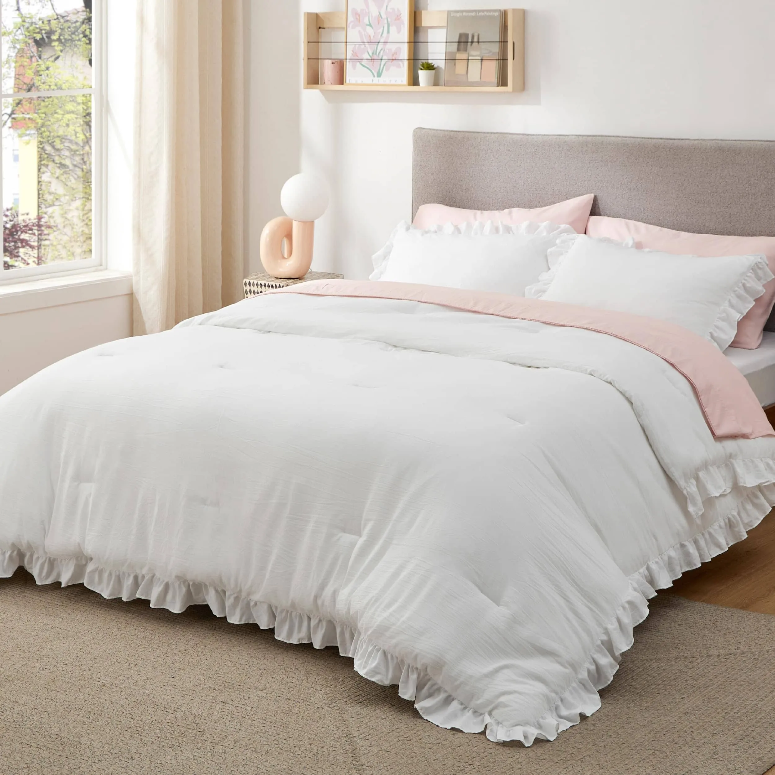 Pom Fringe Comforter Set