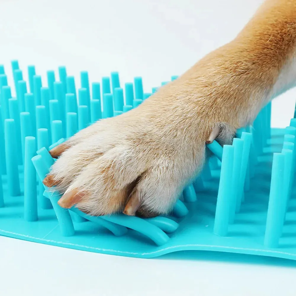 Portable Paw Plunger Cleaner – Soft Silicone Brush for Cats and Dogs in 3 Sizes