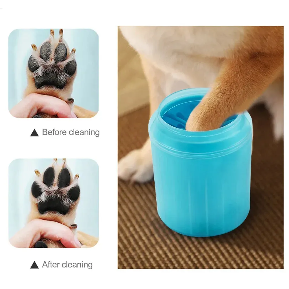 Portable Paw Plunger Cleaner – Soft Silicone Brush for Cats and Dogs in 3 Sizes