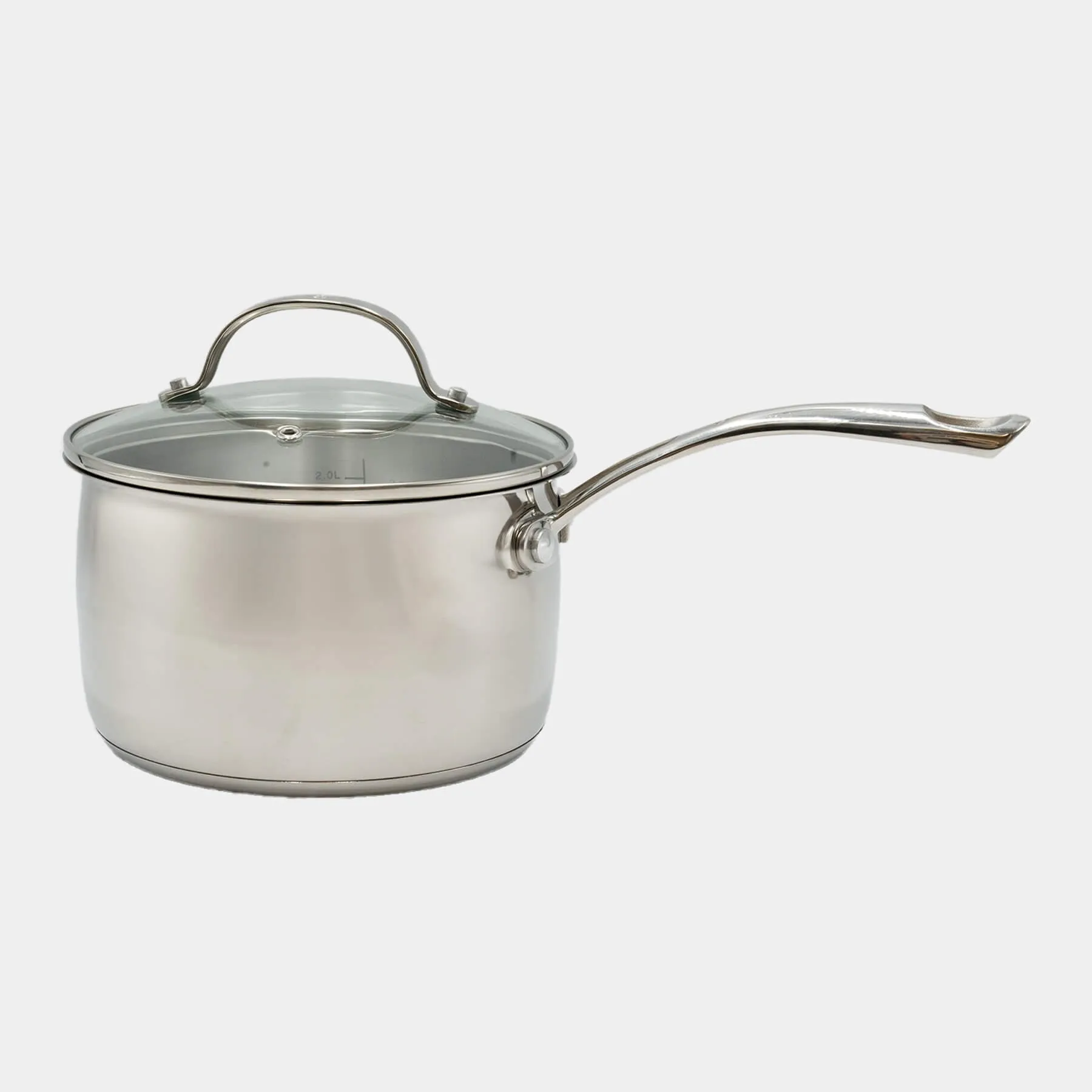 Premium Steel DLX 3.6 qt Saucepan with Glass Lid - Induction