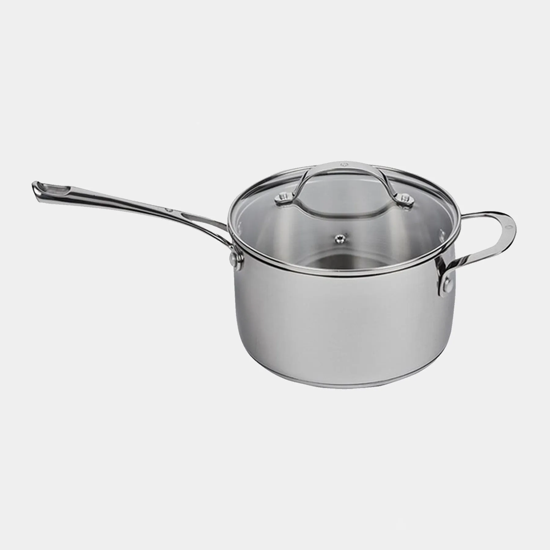 Premium Steel DLX 3.6 qt Saucepan with Glass Lid - Induction