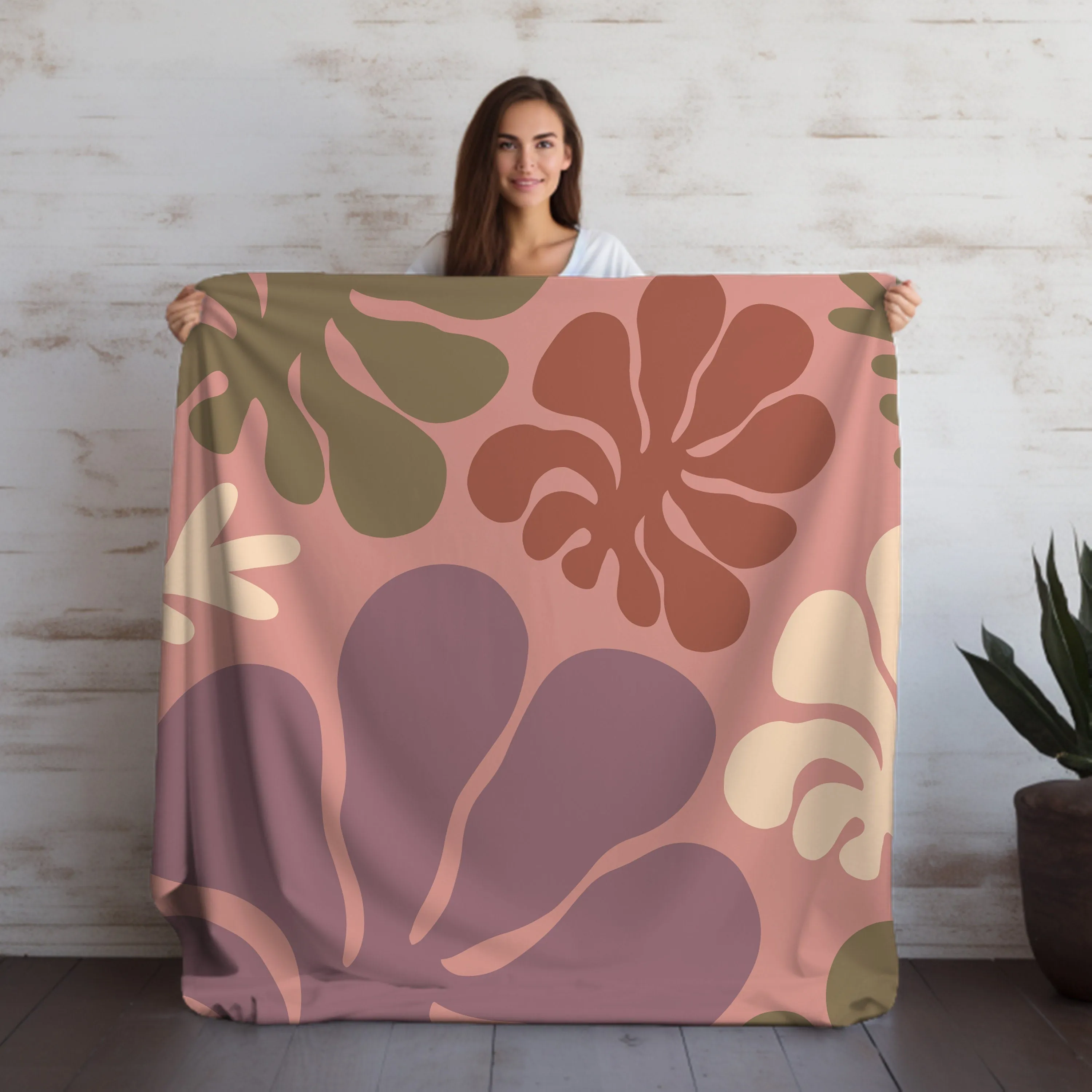 Premium Velveteen Pink Throw Blanket - Cozy & Stylish