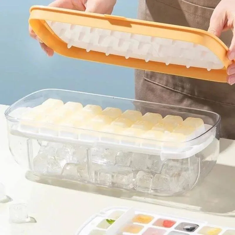 Press Type Ice Cube Maker