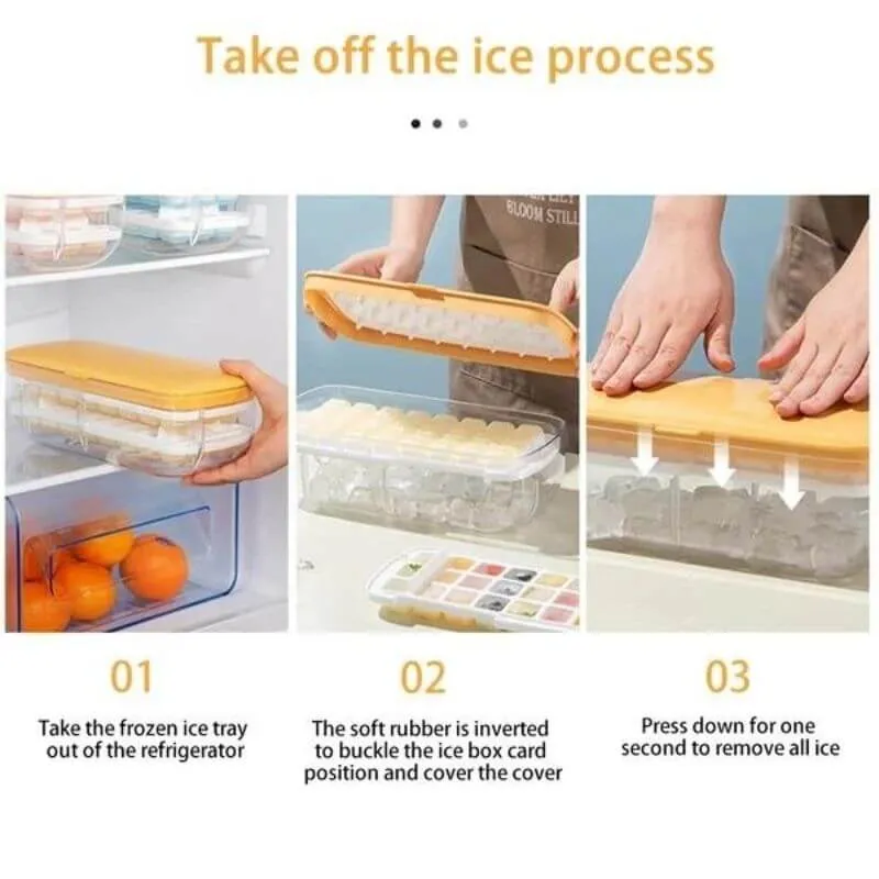 Press Type Ice Cube Maker