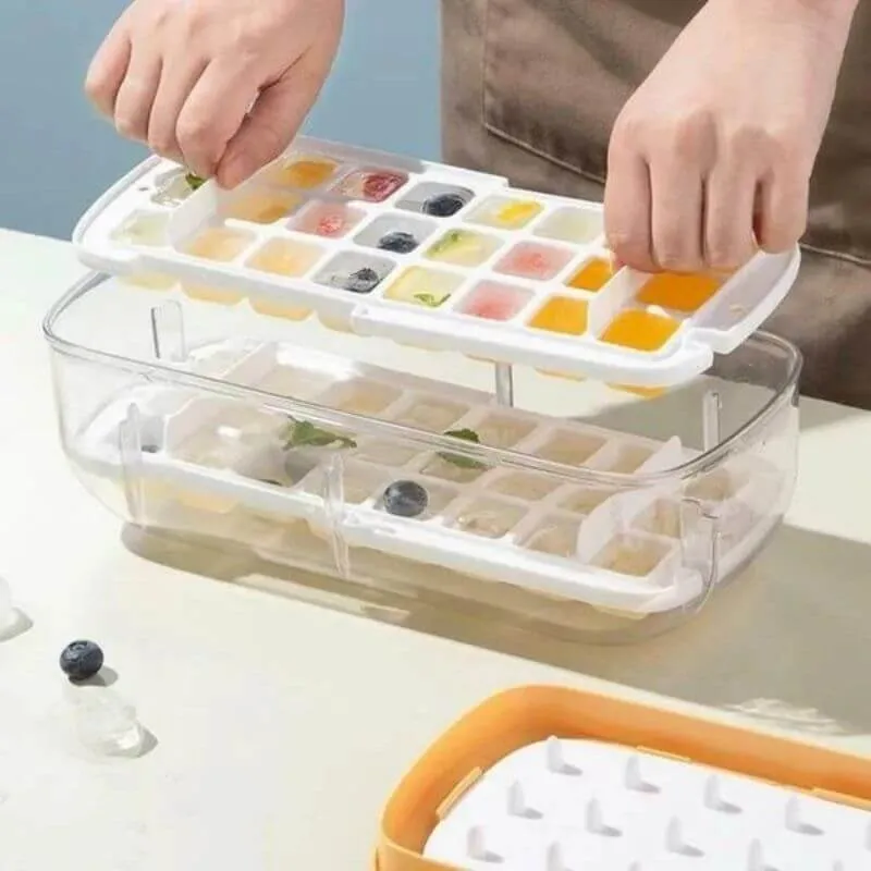 Press Type Ice Cube Maker