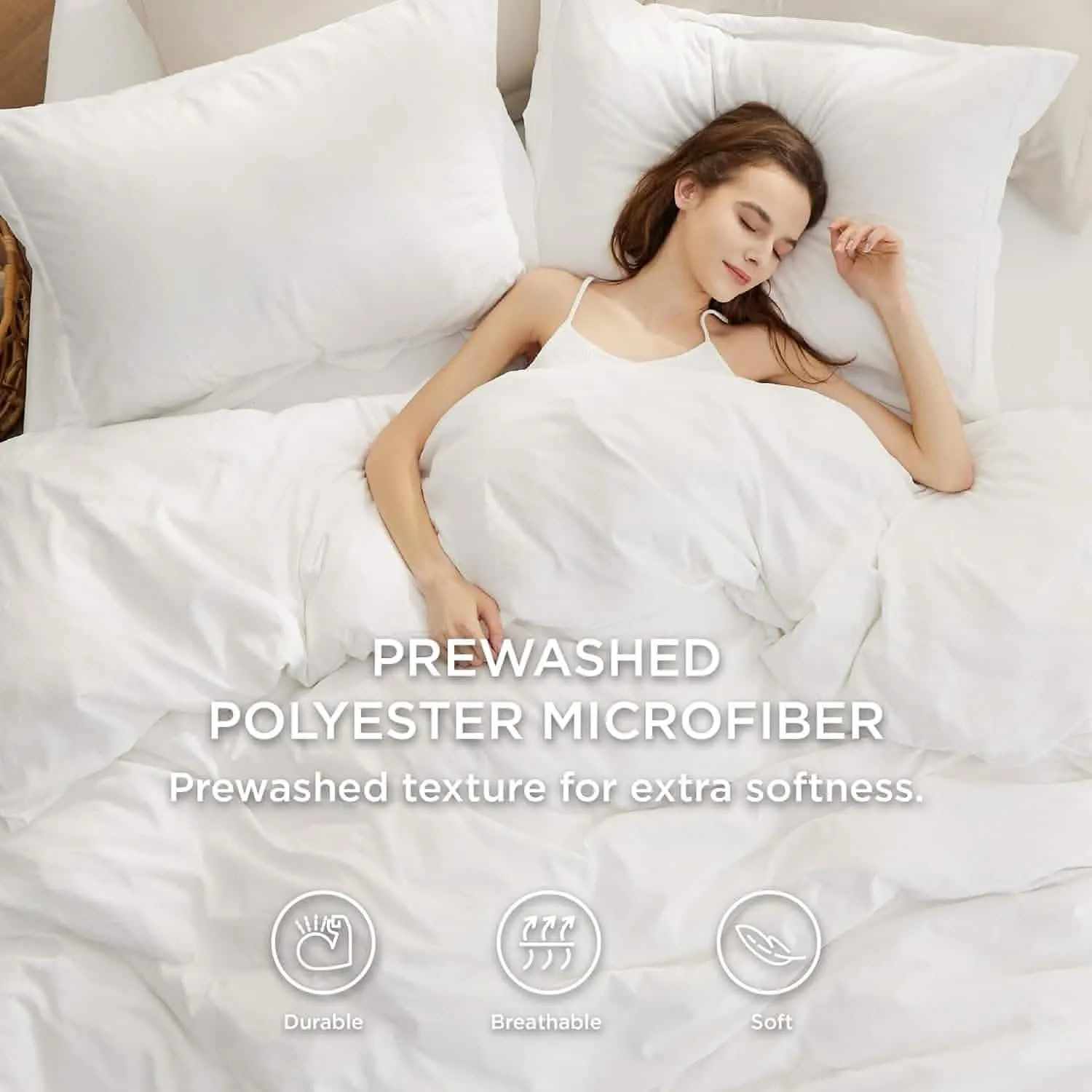 Prewashed Polyester Microfiber Duvet Cover Set